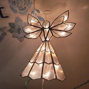 Elegant Gold and Silver Angel Tree Topper